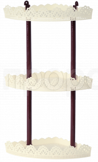 Полка для ванной Ажурная слон. кость/коричневый 160291 Полка для ванной Ажурная слон. кость/коричневый 160291