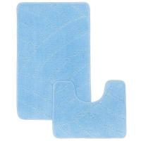 Комплект ковриков д/ванной и WC Радуга 60*100/50*60см голубой МС2-066 /25шт/ My Crystal