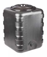 Бак 150л для душа квадратный черный М6463