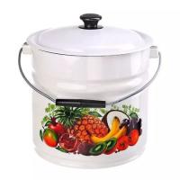 Ведро 10л эмаль с/к ц/белая Эквадор 41204-222/6-У2 /2шт/Керчь