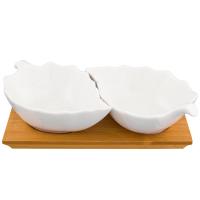 Набор салатников (2шт) Листок на поставке 188-48004 /24шт/PSF