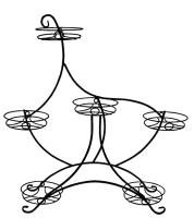 Подставка настольная для цветов на 6 горшков "Лебедь"