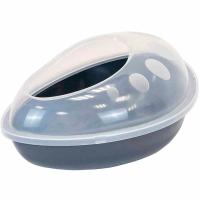 Купалка д/шиншил 35*23*15см серый/3300/Дарэлл