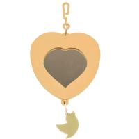 Игрушка д/птиц Zoo-M Зеркало Сердечко с подвесом блистер бежевое/5002/Дарэлл