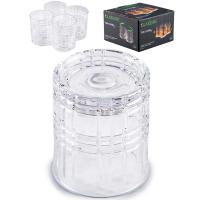 Набор стаканов для виски SPIN N'SWIRL 4шт крутящиеся GL013 /6шт/