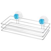 Полка для ванной подвесная  Бриллиант на присосках 25*11,5*4см металл 310778 Полка для ванной подвесная  Бриллиант на присосках 25*11,5*4см металл 310778