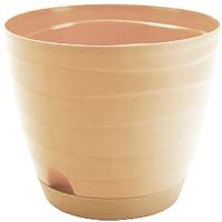 Кашпо Бриз 3,7л светло-бежевый с прик. под. /10шт/Рад