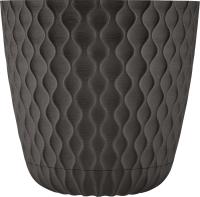 Кашпо Wave D145мм 1,4л горький шоколад IG650110011 /10шт/ПР