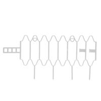 Опора для растений Волна 30*18см (10шт) белый Опора для растений Волна 30*18см (10шт) белый