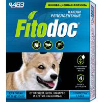 Капли FITODOC д/собак от 10кг до 25кг п/блох и п/клещей 5шт/AB1759 Капли FITODOC д/собак от 10кг до 25кг п/блох и п/клещей 5шт/AB1759