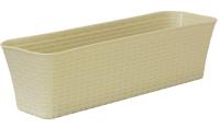 Балконный ящик 60см Ротанг белый М3226