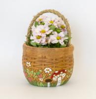 Кашпо Корзина плетень для цветов 1л Кашпо Корзина плетень для цветов 1л