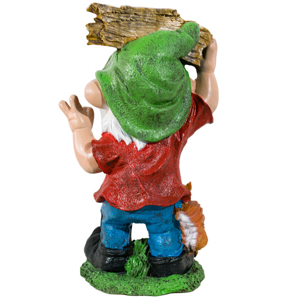 Гном с табличкой Welcom и белкой 42х25х17см 16794 Гном с табличкой Welcom и белкой 42х25х17см 16794