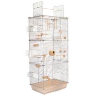 Клетка д/птиц ЛОРА-3 ECO 58*40*126см (укомплект) 3 секции бежевая/4612/Дарэлл Клетка д/птиц ЛОРА-3 ECO 58*40*126см (укомплект) 3 секции бежевая/4612/Дарэлл
