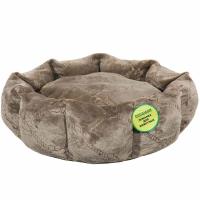 Лежанка круглая с подушкой коричневая 52*20см/DONBARON Лежанка круглая с подушкой коричневая 52*20см/DONBARON