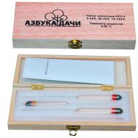 Набор Азбука Дачи (ареометры 40% 70% 100% +термометр 0-50 ) КА-А-01 /10шт/100шт/В