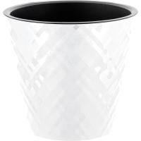 Кашпо Манхэттен D280 11л белоснежный жасмин с вставкой IG6705 /6шт/ПР