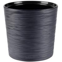 Кашпо La Decoro 7,5л антрацит с вставкой КШ-0689 /8шт/ПП