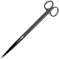 Ножницы из нерж.стали с прямыми ножами д/растений черные/I-545-1/