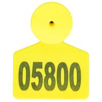 Бирка для телят 6*6 с номером Бирка для телят 6*6 с номером