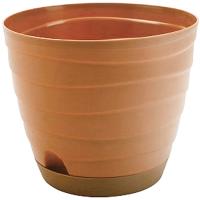 Кашпо Бриз 3,7л темно-бежевый с прик. под. /10шт/Рад