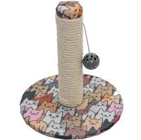 Когтеточка ЭКО Столбик MODI с шариком сизаль,ткань,пвх 29*29*32см бирюзовая/81985/Дарэленд Когтеточка ЭКО Столбик MODI с шариком сизаль,ткань,пвх 29*29*32см бирюзовая/81985/Дарэленд