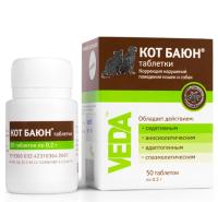 Витамины для кошек и собак Кот Баюн 0,2г 50 таблеток