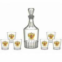 Набор д/вина Орел 7 пр. (графин+6 стаканов) /1230-Д /4шт/ДК