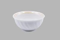 Салатник 400мл Голубая роза Отводка люстром фарфор 003982 /18шт/ДФ