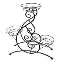 Подставка РЗДИ Конек на 3 горшка серебро 423