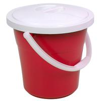 Ведро 12л евро пищевое с крышкой бордовый /10шт/Рад