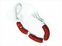 Игрушка для собак Три сосиски на веревке из винила 50см/ИШ39