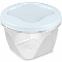 Банка д/хранения пищ. прод. Тондо 0,45л с завинчивающейся крышкой светло-голубой С284 /24шт/Мартика