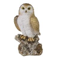 Сова на коряге L9W8H16см 626760/W052
