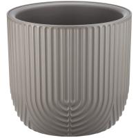 Кашпо РАМОНА D220 3,7л француский серый с вставкой М3262 /8шт/М-пласт