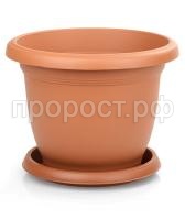 Горшок с поддоном Вилла терракот Горшок с поддоном Вилла терракот