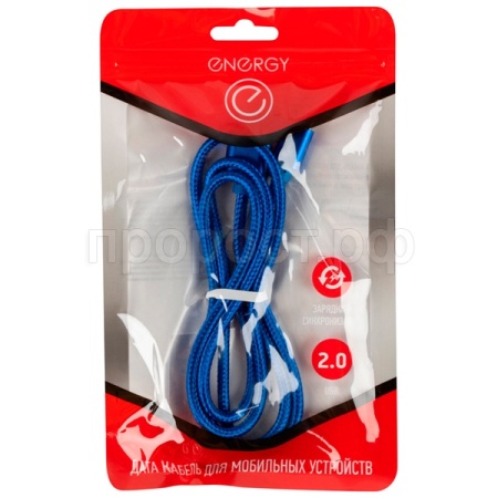 Кабель Energy ET-27 USB/Type-C синий 104109 /100шт/