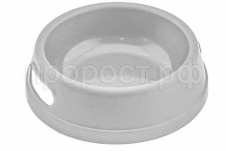 Миска одинарная пластик Прованс 500мл светло-серая/2203/Дарэлл