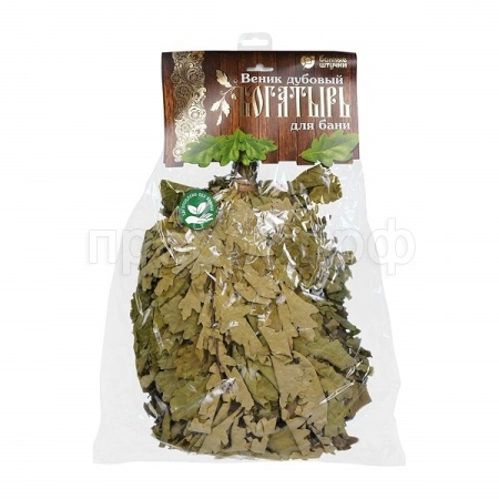 Веник дубовый Богатырь "Банные штучки" 32115 /20шт/Профит