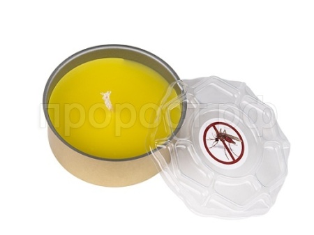 Свеча репеллентная от комаров Цитронелла 60гр банка СЦБ60 