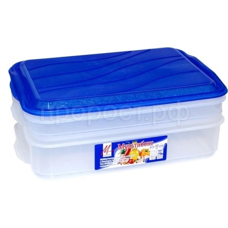 Контейнер д/продуктов Мультибокс 2-х ярусный (0,75л/1,35л) 02050 /9шт/Милих