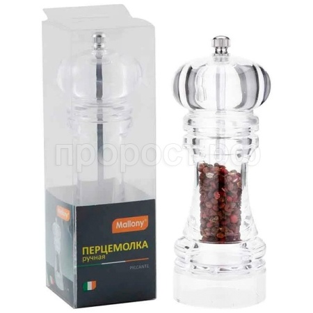 Перцемолка ручная PICCANTE 6*18,5см акрил 