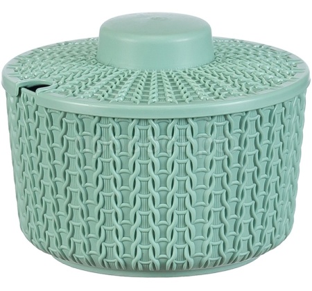 Сахарница ВЯЗАНИЕ 0,45л фисташковый М1197 /20шт/М-пласт