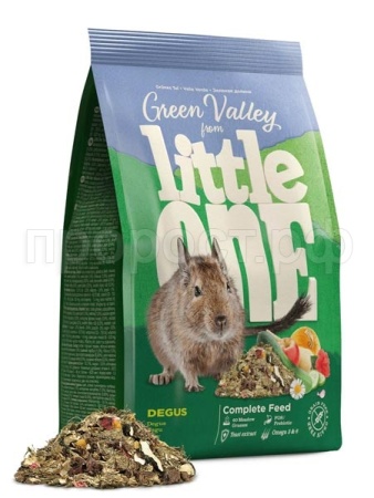 Корм для дегу Зеленая Долина Little One 750г