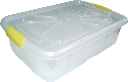 Контейнер д/продуктов с защелками 25л 06025 /20шт/Милих