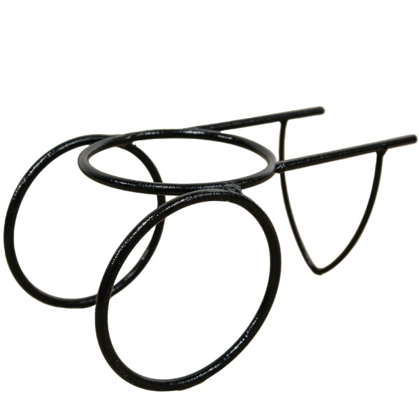 Подставка Настольная РЗДИ Тачка мини 1 горшок черная