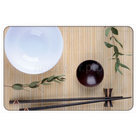 Салфетка сервировочная Азия 40*28см пластик 312318/10шт/Рыжий Кот