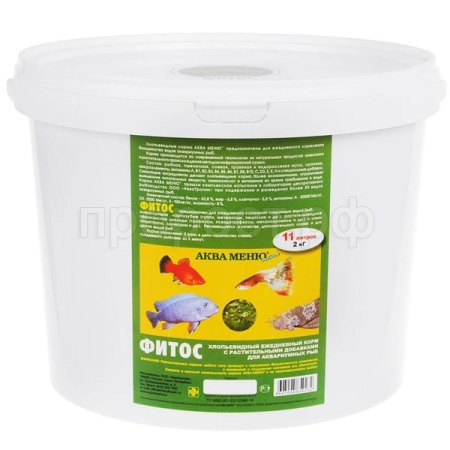 Корм для рыб Аква меню Фитос ведро 11л