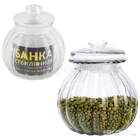 Банка д/сыпуч. прод. 0,75л BOLLA стеклянная с крышкой/12шт/003607/Mallony
