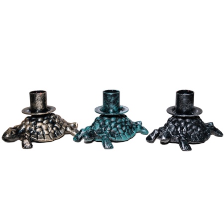 ДЕКОР Подсвечник Черепаха антик золото РЗДИ/1шт